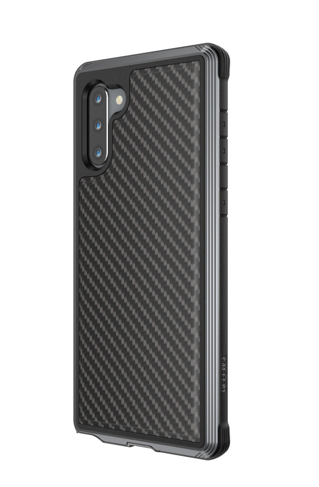 Чехол X-Doria Defense Lux для Samsung Galaxy Note10 Чёрный карбон 486439 - фото 4