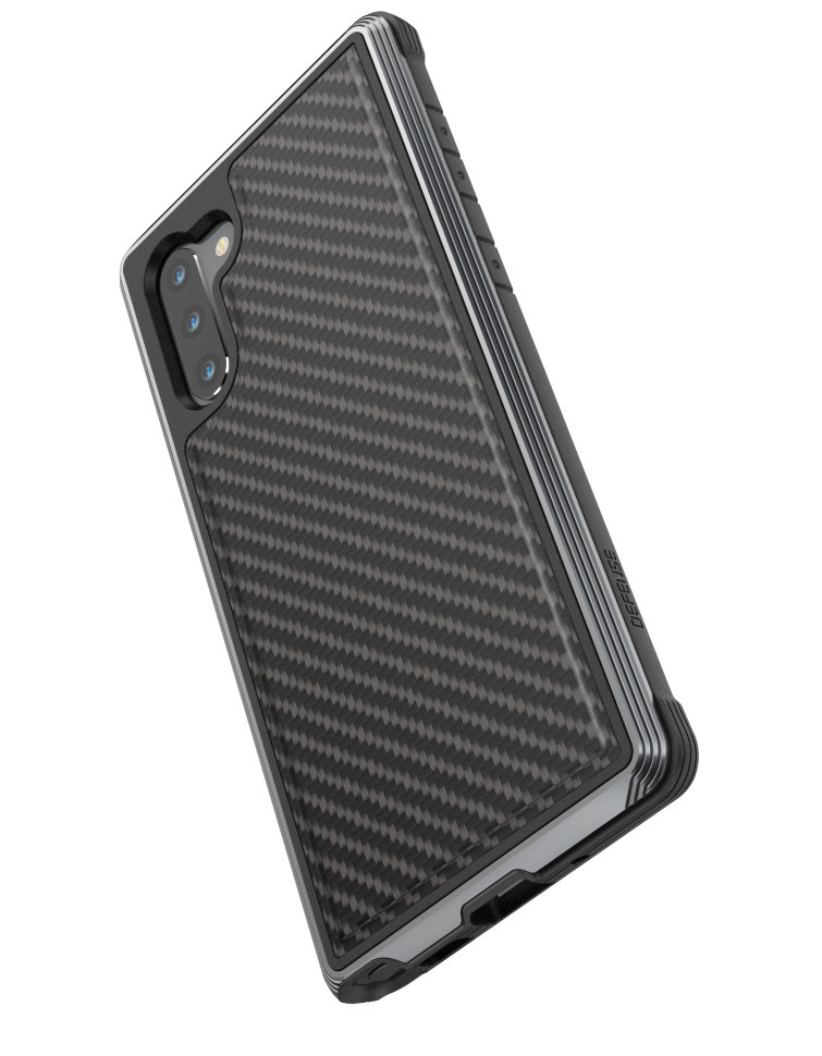 Чехол X-Doria Defense Lux для Samsung Galaxy Note10 Чёрный карбон 486439 - фото 5