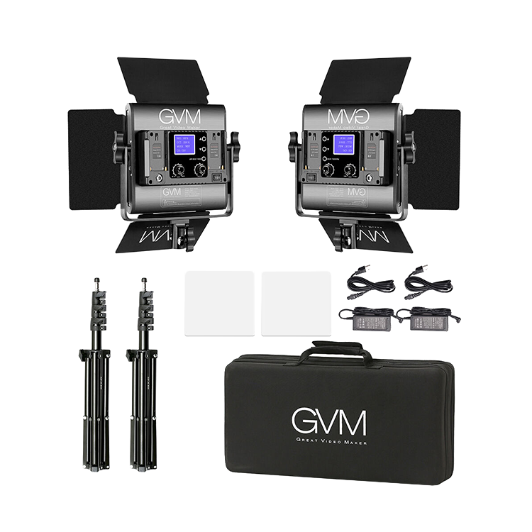 Комплект осветителей GVM 800D-RGB (2шт + софтбоксы) 800D-RGB-II-2L-Kit - фото 9