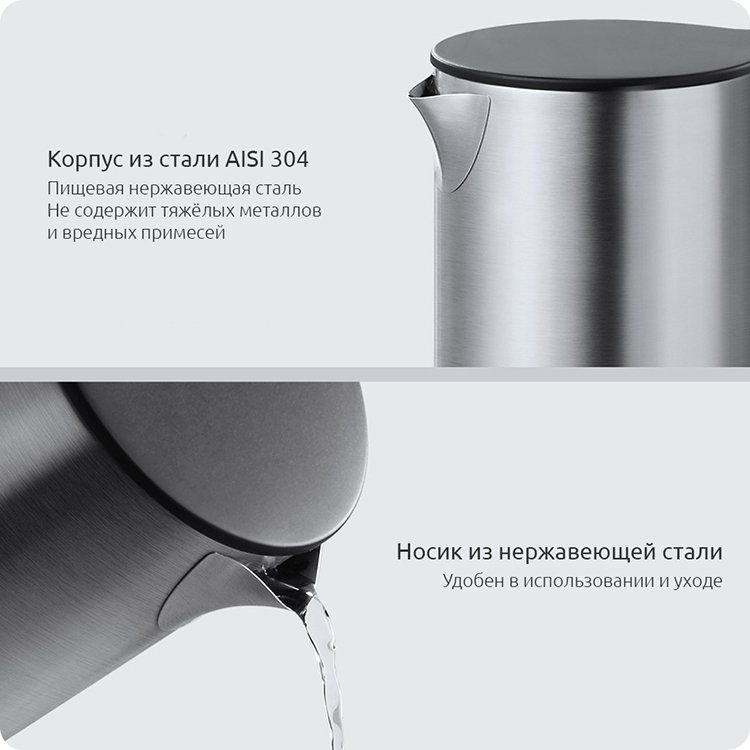 Чайник Xiaomi Viomi Kettle Steel  YM-K1506 - фото 8