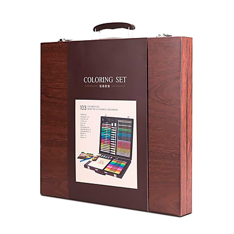 Набор для рисования Xiaomi DELI Painting Set Wooden Box (103 цвета) - фото 3