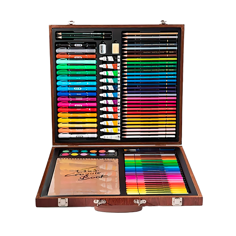 Набор для рисования Xiaomi DELI Painting Set Wooden Box (103 цвета) - фото 1