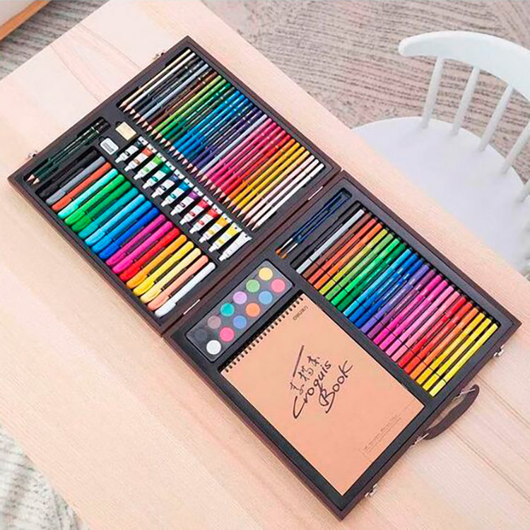 Набор для рисования Xiaomi DELI Painting Set Wooden Box (103 цвета) - фото 6