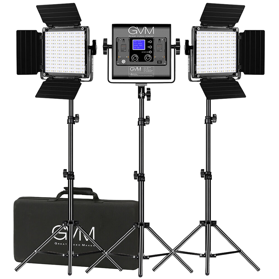Комплект осветителей GVM 800D-RGB (3шт + софтбоксы) 800D-RGB-II-3L-Kit - фото 8