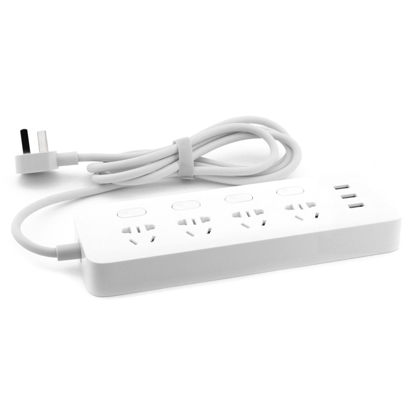 Сетевой фильтр Xiaomi Mi Power Strip (4 розетки + 3 USB ) MJSWSKCXB - 01QM - фото 2