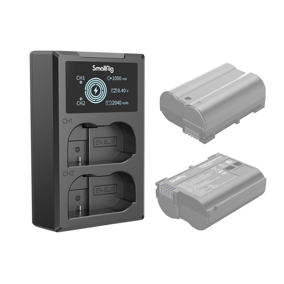 Зарядное устройство SmallRig 4083 для EN-EL15 зарядное устройство smallrig 4086 для np f970