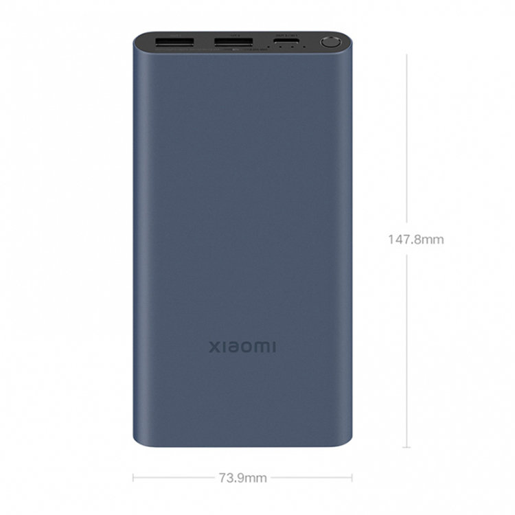 Внешний аккумулятор Xiaomi Mi Power Bank 3 22.5W 10000mAh Чёрный PB100DZM