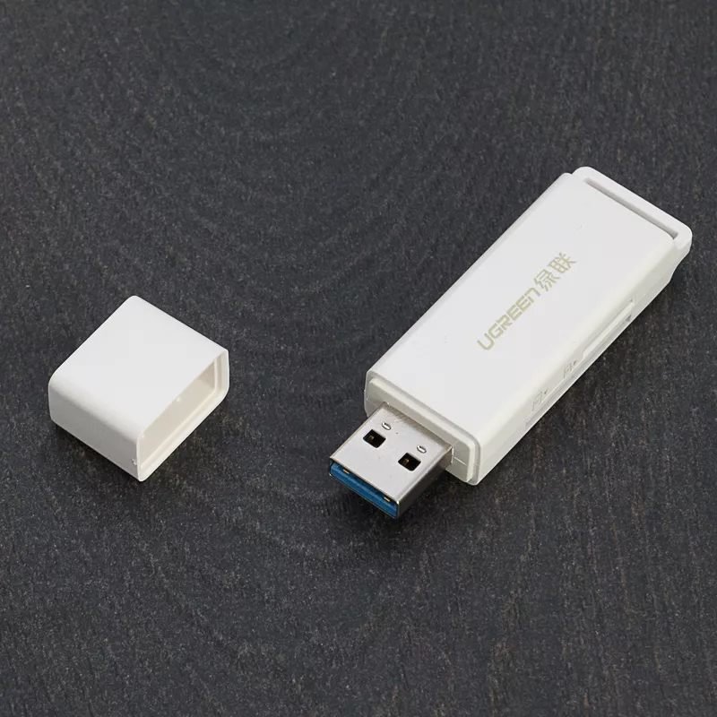 Кардридер Ugreen CM104 USB 3.0 TF + SD Белый 40753_ - фото 7