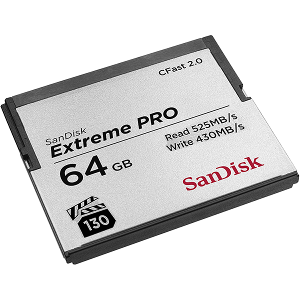 Карта памяти SanDisk Extreme Pro CFAST 2.0 64GB VPG130 SDCFSP-064G-G46D