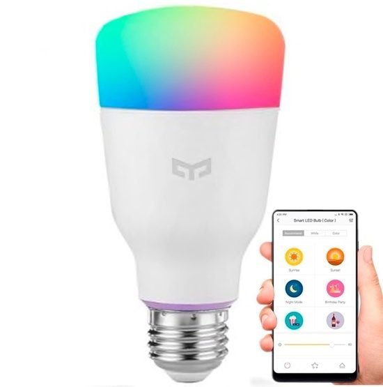 Лампа светодиодная Xiaomi Yeelight Smart LED Bulb 1S E27 8.5Вт YLDP13YL - фото 7