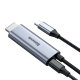 Переходник Baseus C-Video Functional Notebook Cable (Type-C - HDMI) 1.8м Серый - Изображение 108392