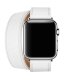 Ремешок кожаный HM Style Double Tour для Apple Watch 42/44 mm Белый - Изображение 41087