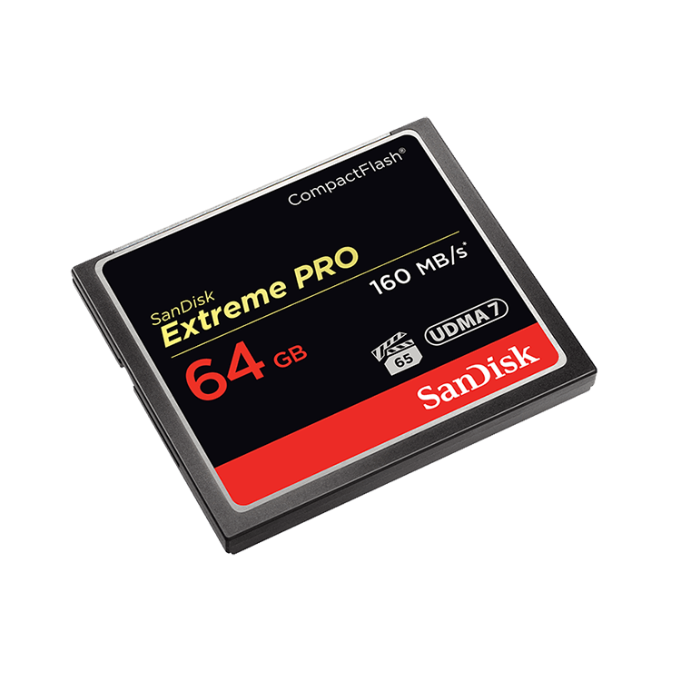 Карта памяти SanDisk Extreme Pro CF 64 GB VPG 65, UDMA 7 SDCFXPS-064G-X46