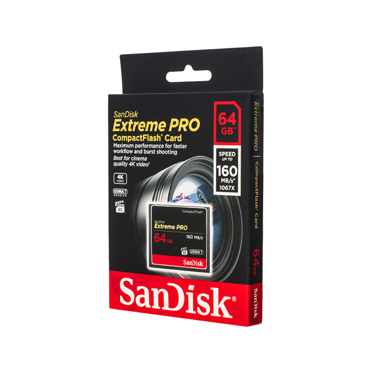 Карта памяти SanDisk Extreme Pro CF 64 GB VPG 65, UDMA 7 SDCFXPS-064G-X46 - фото 3