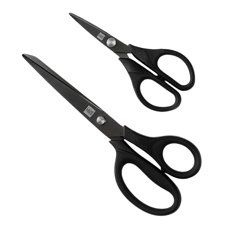 Ножницы Xiaomi Huo Hou Titanium Stationery Scissors 2 шт. (черные) 00-00000119 - фото 2