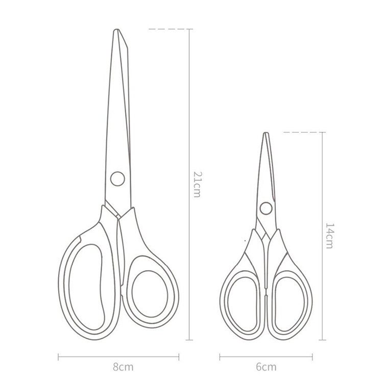 Ножницы Xiaomi Huo Hou Titanium Stationery Scissors 2 шт. (черные) 00-00000119 - фото 7