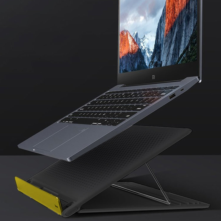 Подставка для ноутбука Baseus Let's go Mesh Серый/Жёлтый SUDD-GY подставка столик с мягкими подушками для ноутбука и творчества brauberg 430 330 мм 512669