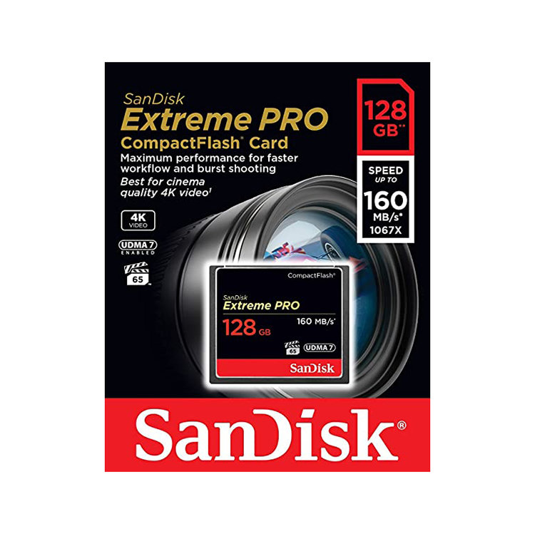Карта памяти SanDisk Extreme Pro CF 128 GB VPG 65, UDMA 7 SDCFXPS-128G-X46 - фото 2