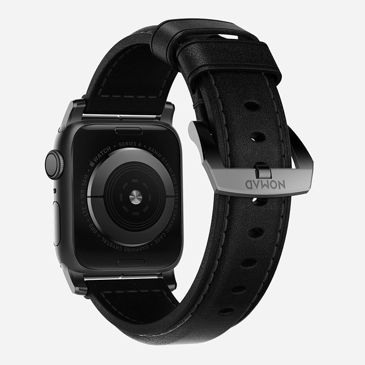 Ремешок Nomad Traditional для Apple Watch 42/44 мм Чёрный с черной фурнитурой NM1A41BT00