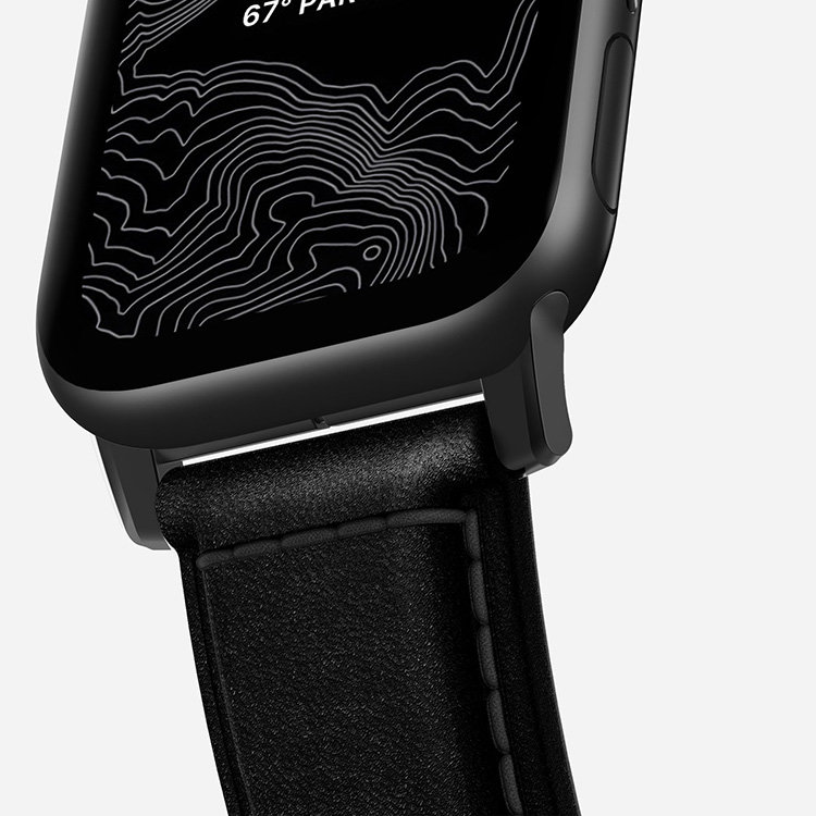 Ремешок Nomad Traditional для Apple Watch 42/44 мм Чёрный с черной фурнитурой NM1A41BT00 - фото 4