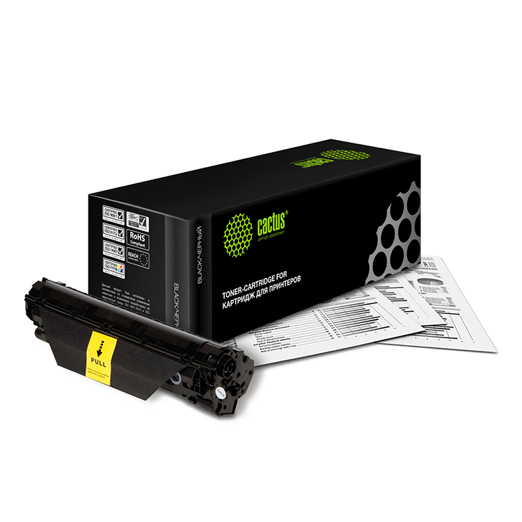 Картридж лазерный Cactus TK-1160 чёрный для Kyocera Ecosys P2040dn/P2040dw (7200стр.)  CS-TK1160 лазерный картридж для kyocera easyprint