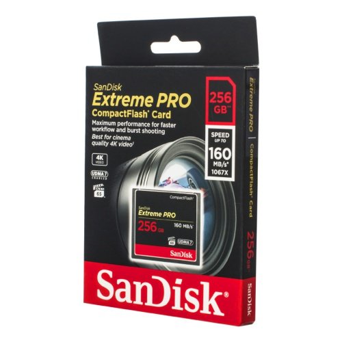 Карта памяти SanDisk Extreme Pro CF 256 GB VPG 65, UDMA 7 SDCFXPS-256G-X46 - фото 2