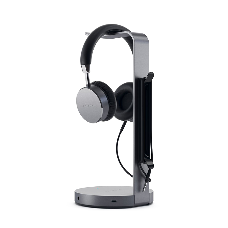 Подставка-хаб Satechi USB-C Headphone Stand для наушников Серый космос ST-UCHSHM подставка для наушников и гарнитуры ugreen 80701