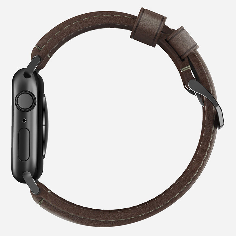 Ремешок Nomad Traditional для Apple Watch 38/40 мм Rustic Brown с черной фурнитурой NM1A3RBT00 ремешок x doria hybrid leather для apple watch 38 40 мм коричневый 483209