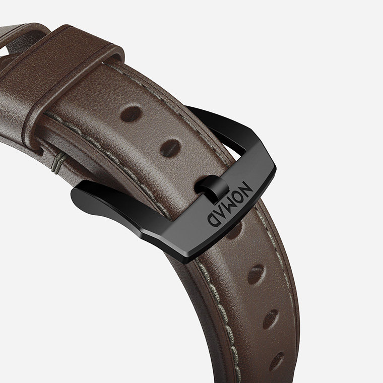 Ремешок Nomad Traditional для Apple Watch 38/40 мм Rustic Brown с черной фурнитурой NM1A3RBT00 - фото 3