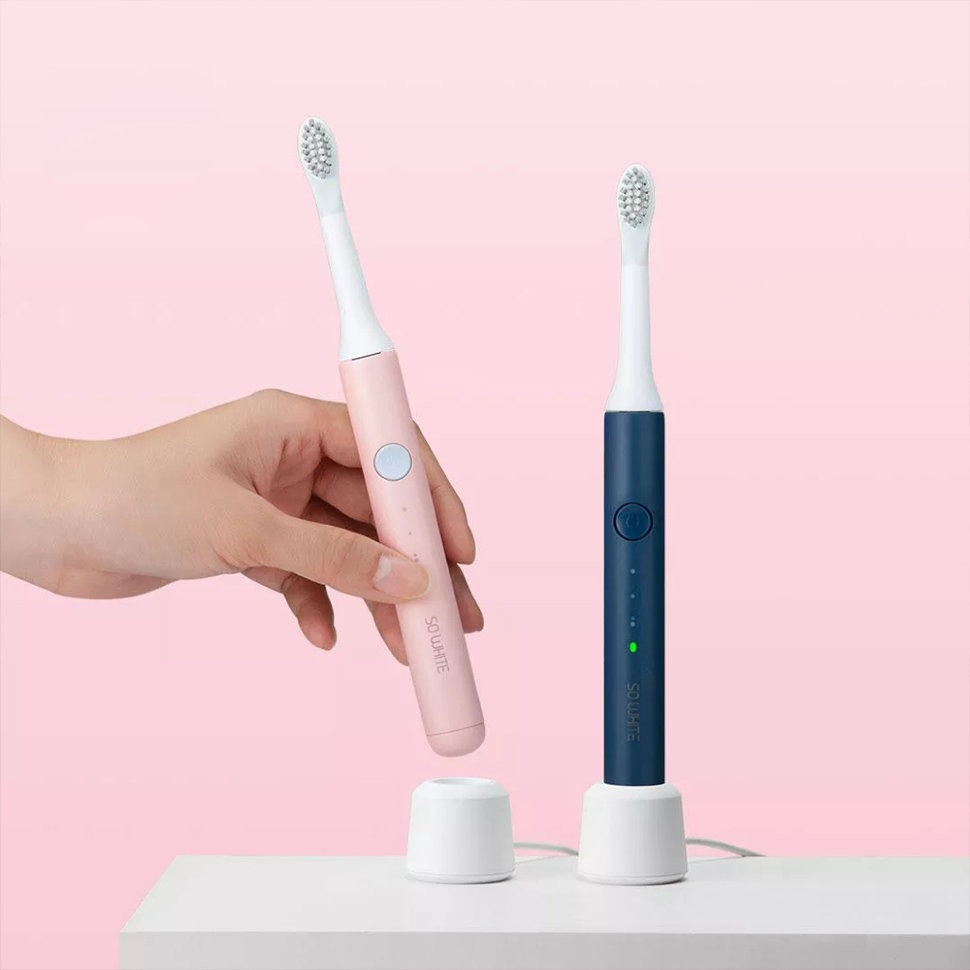 Электрическая зубная щетка Xiaomi So White Sonic Electric Toothbrush EX3 Розовая - фото 4
