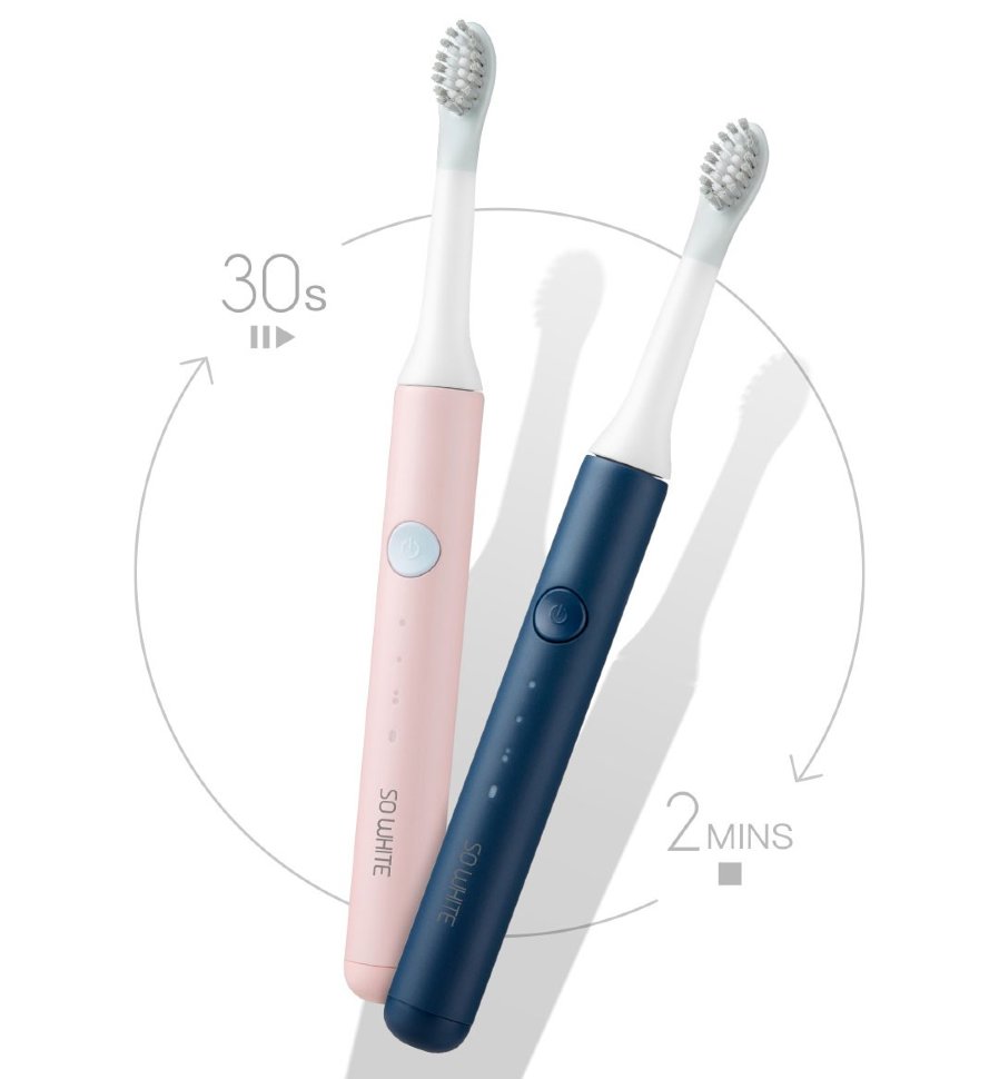 Электрическая зубная щетка Xiaomi So White Sonic Electric Toothbrush EX3 Розовая - фото 8