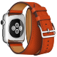 Ремешок кожаный HM Style Double Tour для Apple Watch 42/44 mm Оранжевый - Изображение 41112