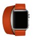 Ремешок кожаный HM Style Double Tour для Apple Watch 42/44 mm Оранжевый - Изображение 41114