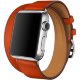 Ремешок кожаный HM Style Double Tour для Apple Watch 42/44 mm Оранжевый - Изображение 41115
