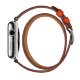 Ремешок кожаный HM Style Double Tour для Apple Watch 42/44 mm Оранжевый - Изображение 41116
