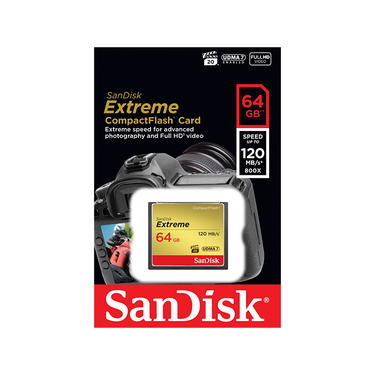 Карта памяти SanDisk Extreme CF UDMA7, 64GB SDCFXSB-064G-G46 - фото 4
