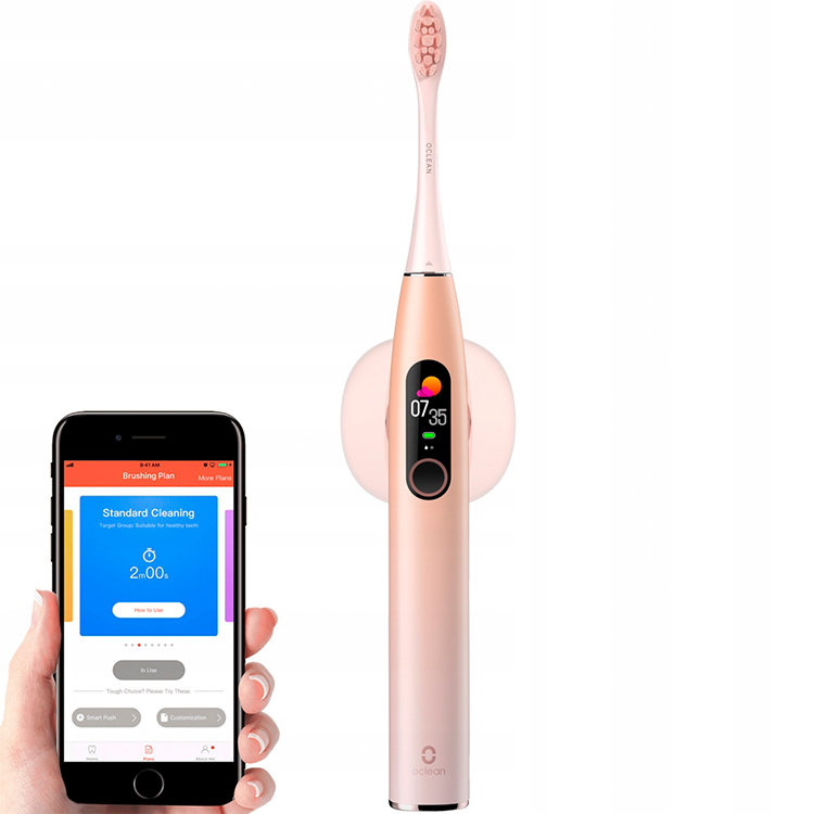 Электрическая зубная щетка Xiaomi Oclean X Pro Розовая - фото 6