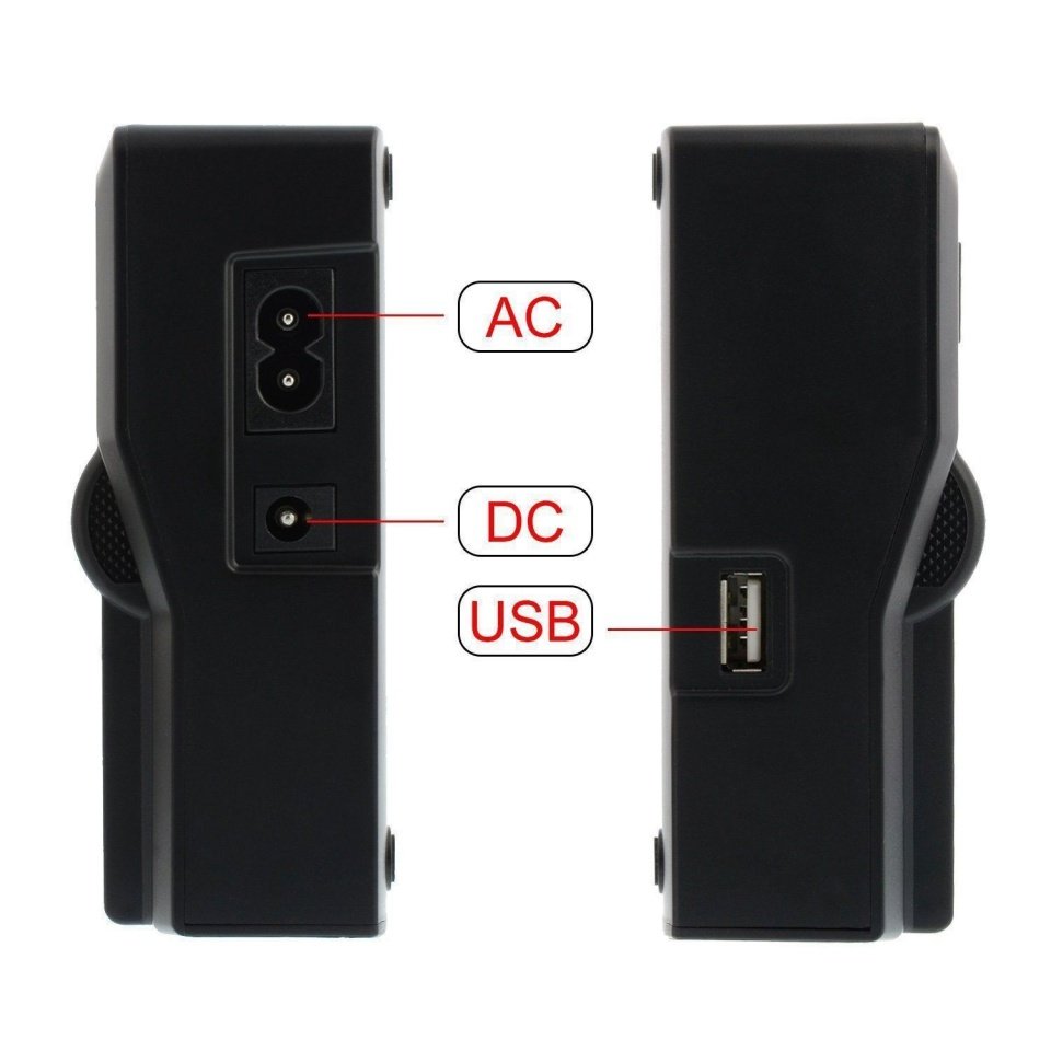 Зарядное устройство Ruibo Dual Battery Charger DC-LCD-001 (EU) DC-LCD-001-NP-F970/F750 - фото 4