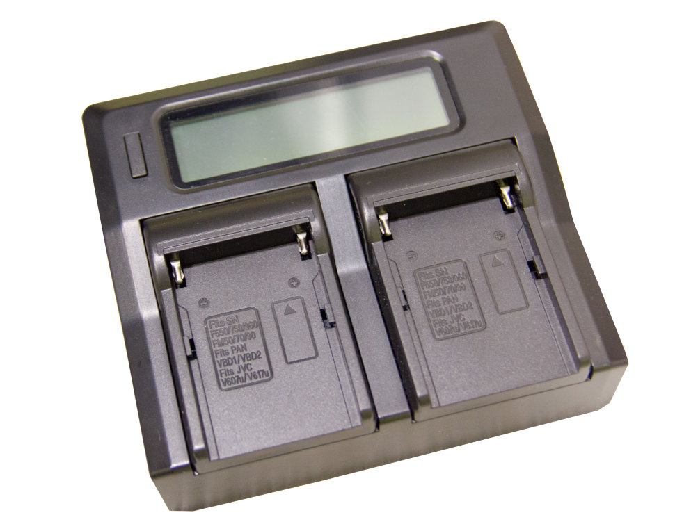 Зарядное устройство Ruibo Dual Battery Charger DC-LCD-001 (EU) DC-LCD-001-NP-F970/F750 - фото 2