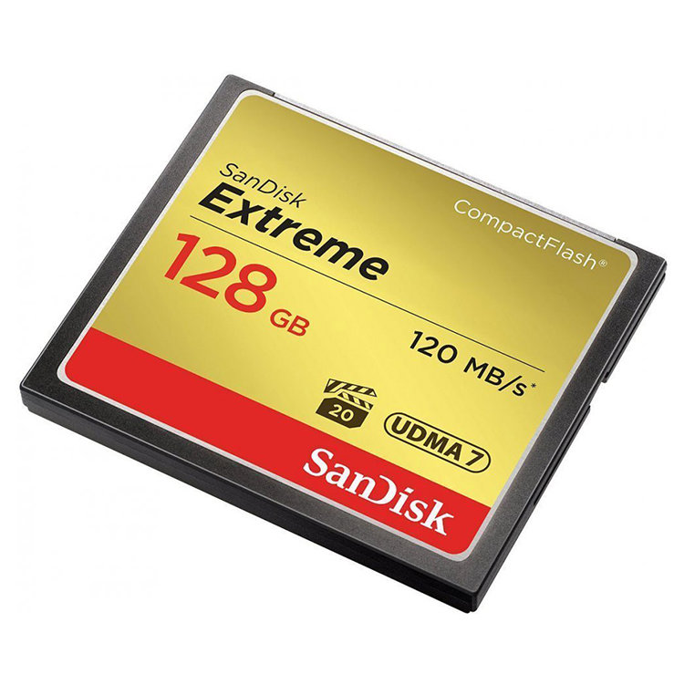 Карта памяти SanDisk Extreme CF UDMA7, 128GB SDCFXSB-128G-G46 - фото 1