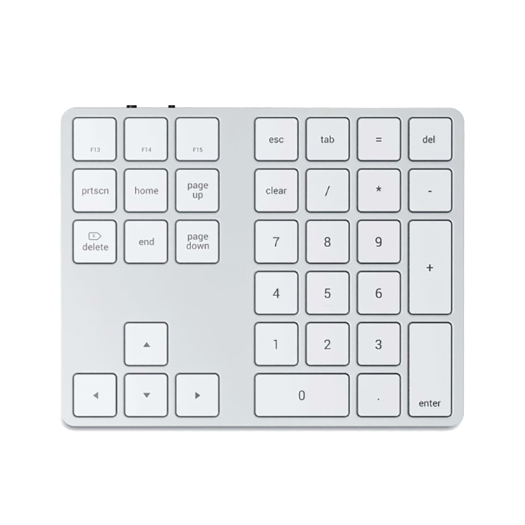 Беспроводной блок клавиатуры Satechi Aluminum Extended Keypad Серебряный ST-XLABKS - фото 2