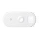 Беспроводная зарядка Baseus Smart 3in1 Phone+Watch+Pods (18W MAX) Белая - Изображение 96249