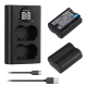 2 аккумулятора NP-W235 + зарядное устройство Powerextra FJ-W235USB-B - Изображение 136394