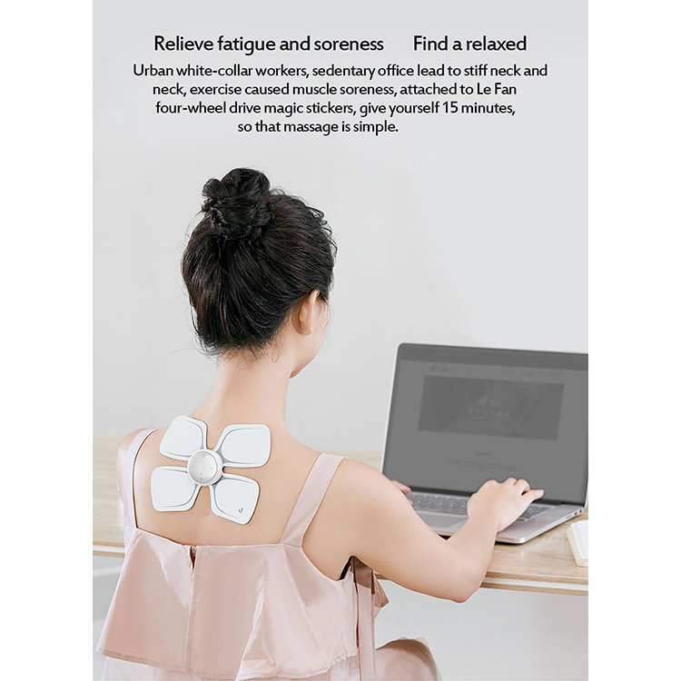 Массажер для тела с электрическо-импульсной стимуляцией нервов и мышц Xiaomi LeFan Magic Sticker LF-H105 Чёрный - фото 7