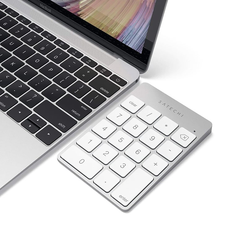Беспроводной цифровой блок клавиатуры Satechi Aluminum Slim Keypad Numpad Серебро ST-SALKPS блок для йоги zdk