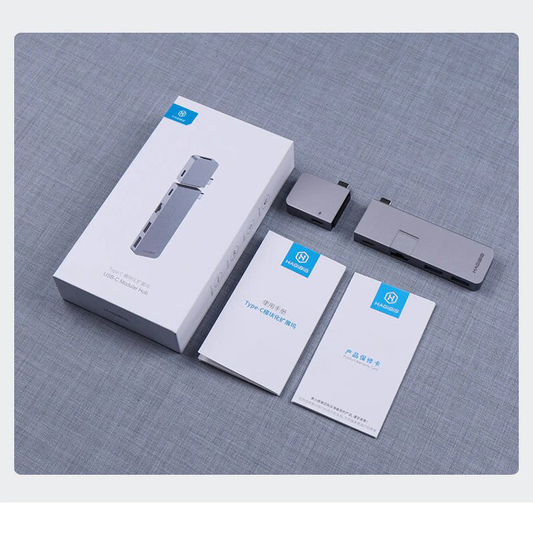 USB-разветвитель Xiaomi HAGiBiS MC1L Type-C Data Hub Adapter - фото 8