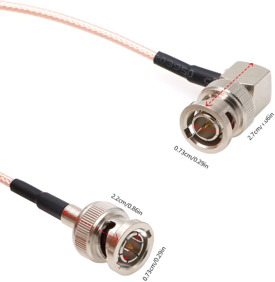 Кабель коаксиальный Alvin's Cables SDI BNC - BNC (угловой) B075F7FLNF
