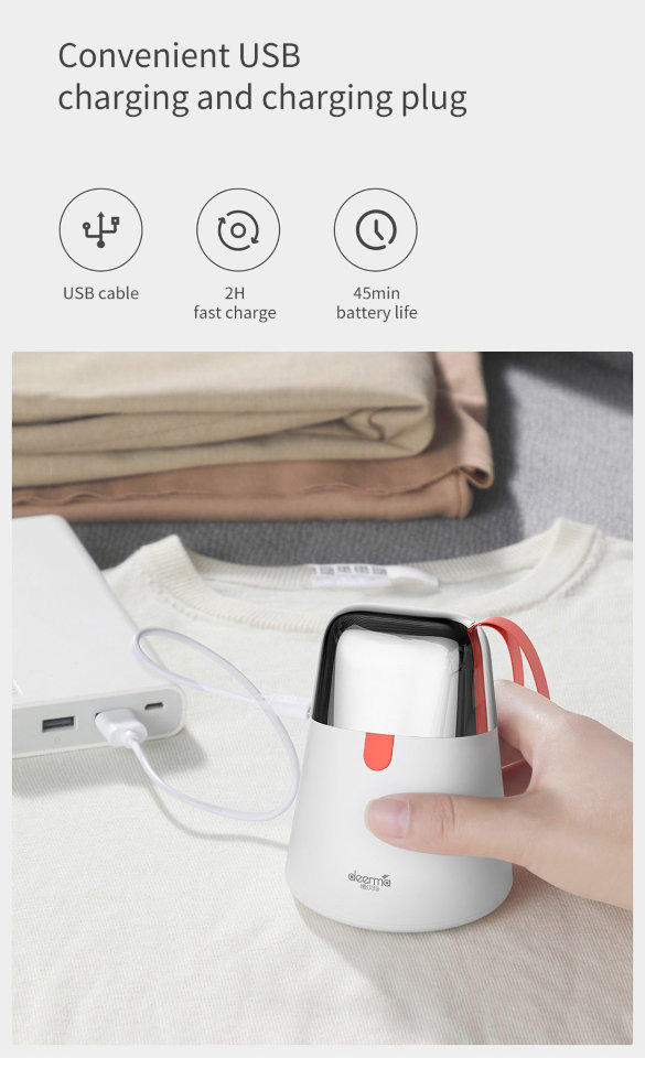 Триммер для одежды Xiaomi Deerma DEM-MQ600 Белый - фото 9