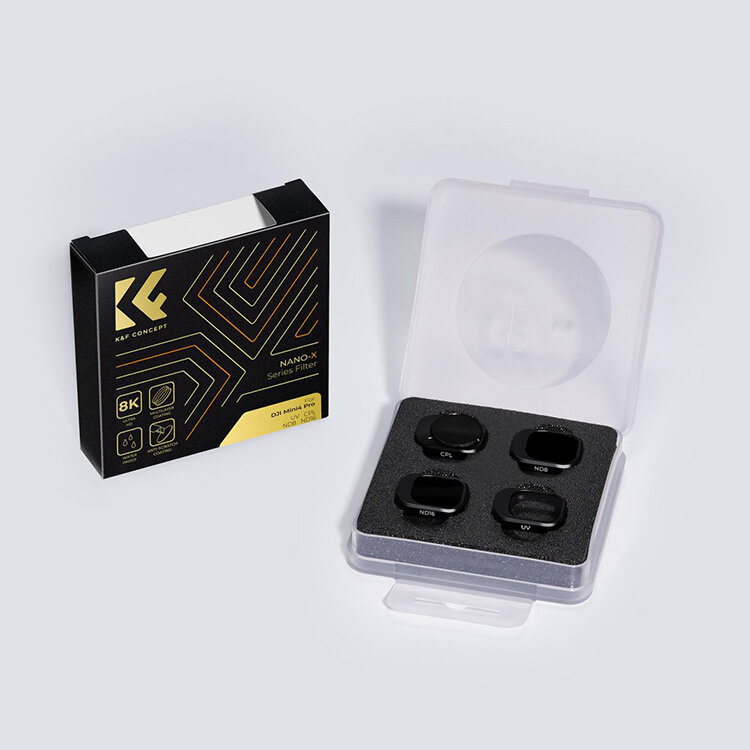 Комплект светофильтров K&F Concept ND + UV + CPL для DJI Mini 4 Pro (4шт) SKU.2086 - фото 6