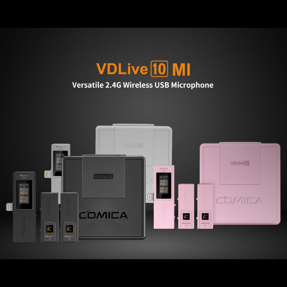 Радиосистема CoMica VDLive10 Mi Чёрная VDLive10 MI(Black) радиосистема comica uhf cvm ws50 b для смартфона cvm ws50b